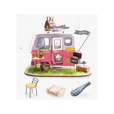 大旺小鋪:DIY小屋 可愛出逃 袖珍屋娃娃屋材料包 生日結婚母親節情人節聖誕交換禮物 實體店面