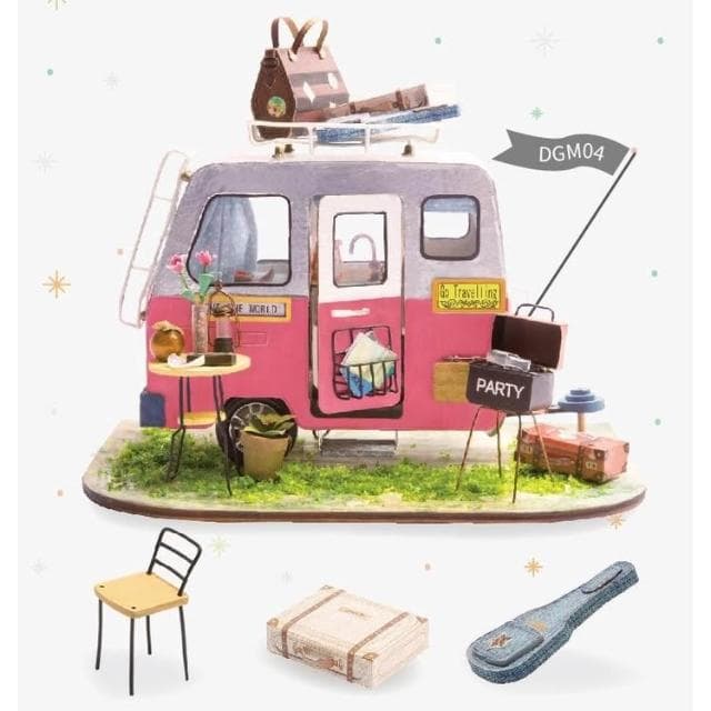 大旺小鋪:DIY小屋 可愛出逃 袖珍屋娃娃屋材料包 生日結婚母親節情人節聖誕交換禮物 實體店面