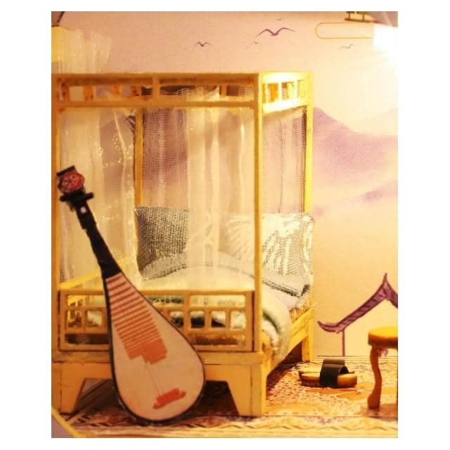 大旺小舖:DIY小屋清雅淡然 袖珍屋娃娃屋材料包 生日結婚母親節情人節聖誕交換禮物 實體店面