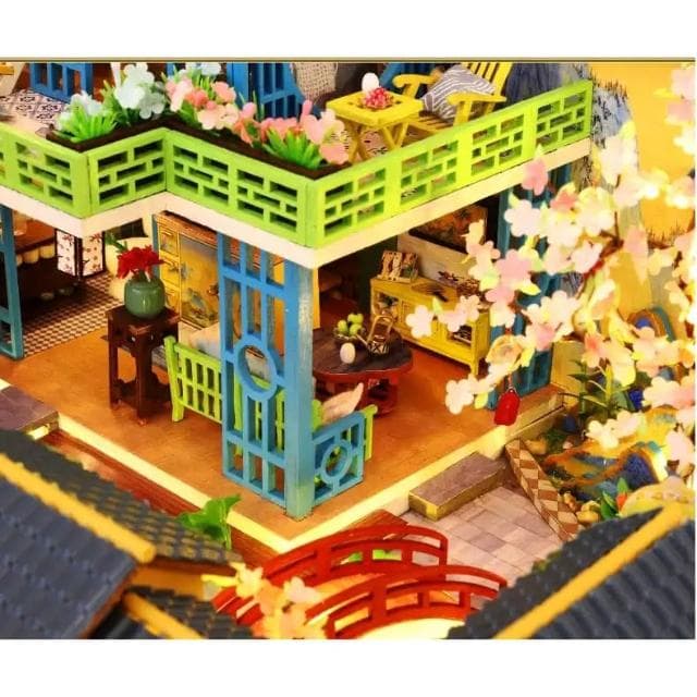 大旺小舖:DIY小屋富春山居 袖珍屋娃娃屋材料包大型屋  生日結婚母親節情人節聖誕交換禮物 實體店面