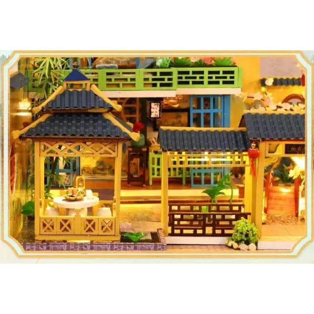 大旺小舖:DIY小屋富春山居 袖珍屋娃娃屋材料包大型屋  生日結婚母親節情人節聖誕交換禮物 實體店面