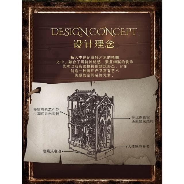 大旺小舖:台北現貨書立DIY小屋威廉古堡 袖珍屋娃娃屋材料包 生日結婚母親節情人節聖誕交換禮物 實體店面