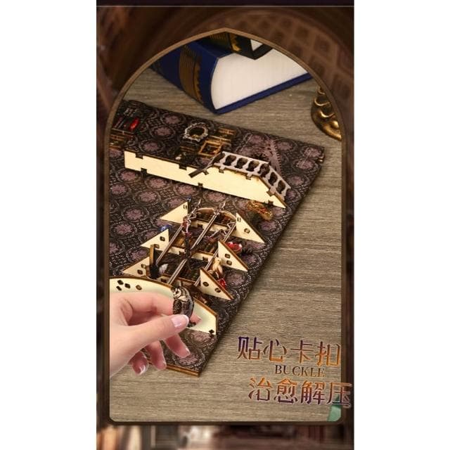 大旺小舖:台北現貨書立DIY小屋威廉古堡 袖珍屋娃娃屋材料包 生日結婚母親節情人節聖誕交換禮物 實體店面