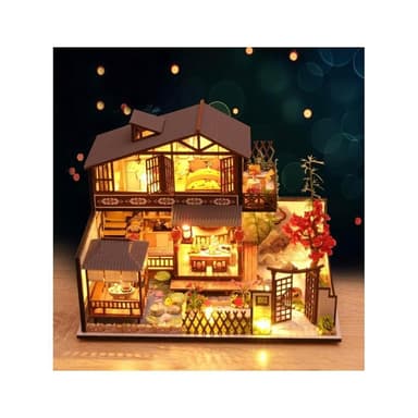 大旺小舖:DIY小屋 林栖谷居袖珍屋娃娃屋材料包 生日結婚母親節情人節聖誕交換禮物 實體店面
