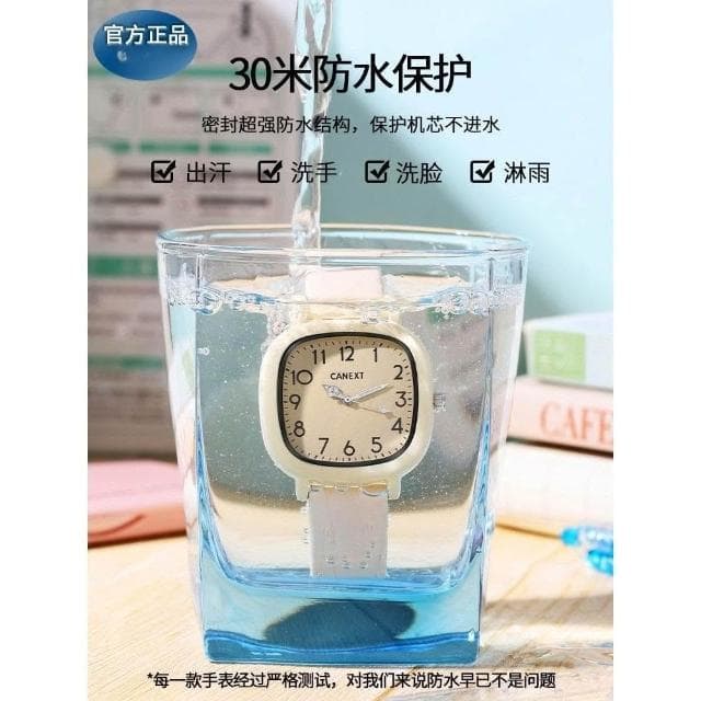 初高中考試專用學生手錶女款青少年只看時間靜音機械電子表防水交換禮物