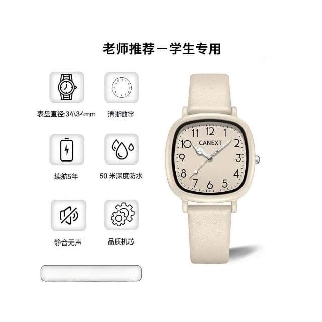 初高中考試專用學生手錶女款青少年只看時間靜音機械電子表防水交換禮物