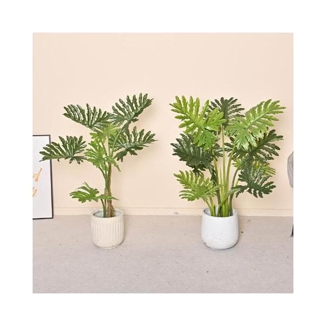 仿真春芋綠植盆栽櫥窗家居大型落地擺件室內裝飾假植物龜背春芋葉
