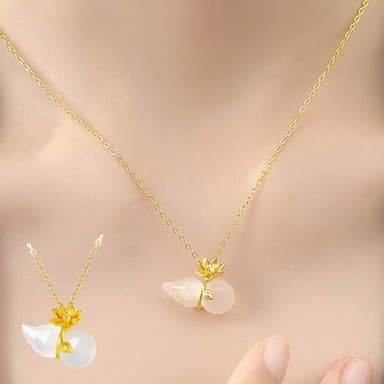 【EMMA SUE】葫蘆吊飾 送閨蜜 生日禮物 項鍊 女生飾品 保平安 女生項鍊 銀手鍊 小飾品 葫蘆項鍊 925 純銀項鍊 項鍊女 