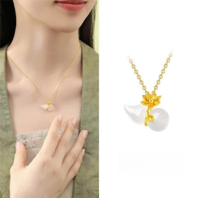 【EMMA SUE】葫蘆吊飾 送閨蜜 生日禮物 項鍊 女生飾品 保平安 女生項鍊 銀手鍊 小飾品 葫蘆項鍊 925 純銀項鍊 項鍊女 