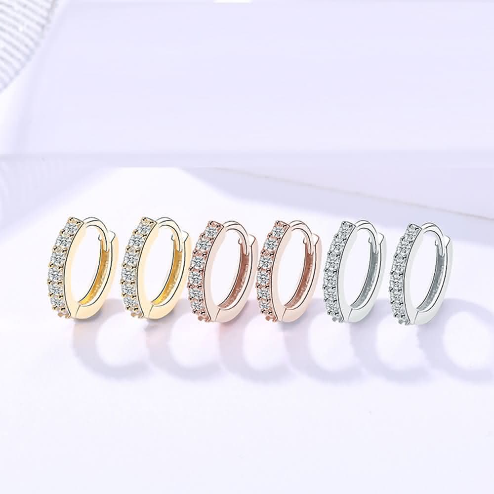 【Porabella】925純銀鋯石耳環 earrings