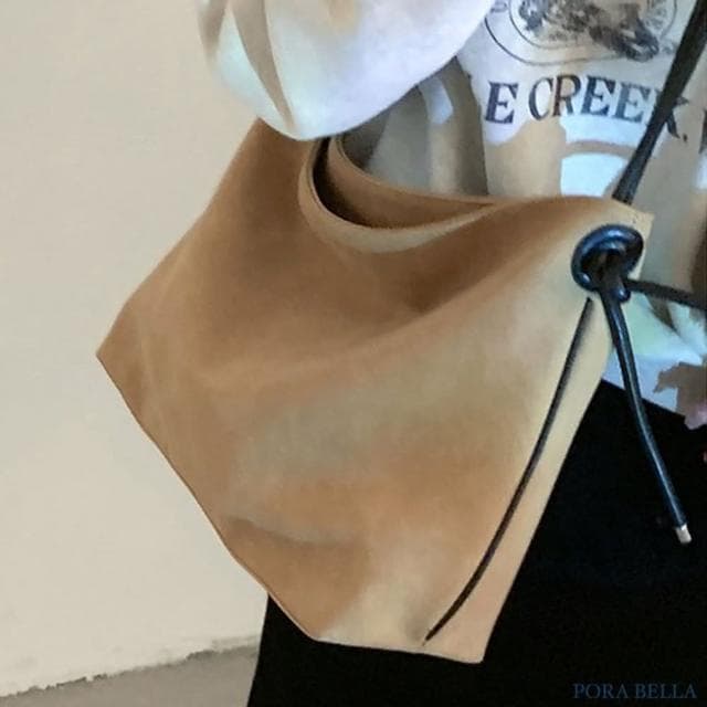 【Porabella】秋冬簡約休閒款 復古磨砂質感大容量包單肩包托特包 ins風 送女友 情人節禮物首選 Bags
