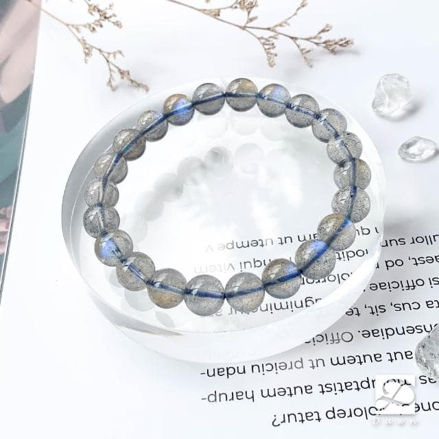 【Dawn Fashion 彤恩時尚】愛情 水晶手鍊 // 拉長石 灰月光 全藍光 泛微黃光//湛藍之星/生日禮物/父親節禮物