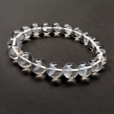 【Dawn Fashion 彤恩時尚】白幽靈 金字塔 異象白水晶// 療癒 水晶手鍊/生日禮物/父親節禮物