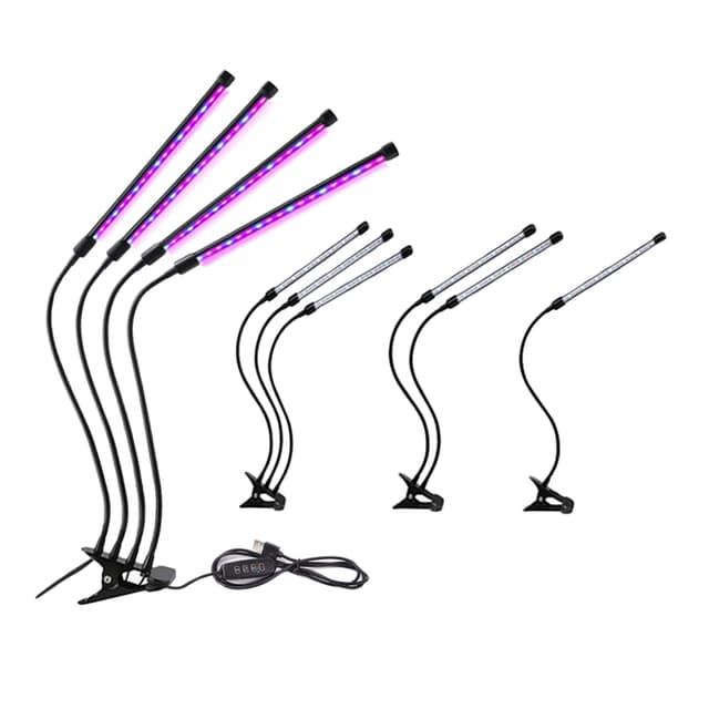 【STAR CANDY】LED植物生長燈 一管(LED植物燈 生長燈 多肉燈 紅藍燈 補光燈 花卉燈 水草燈 夾燈 燈條 盆栽燈 檯燈)