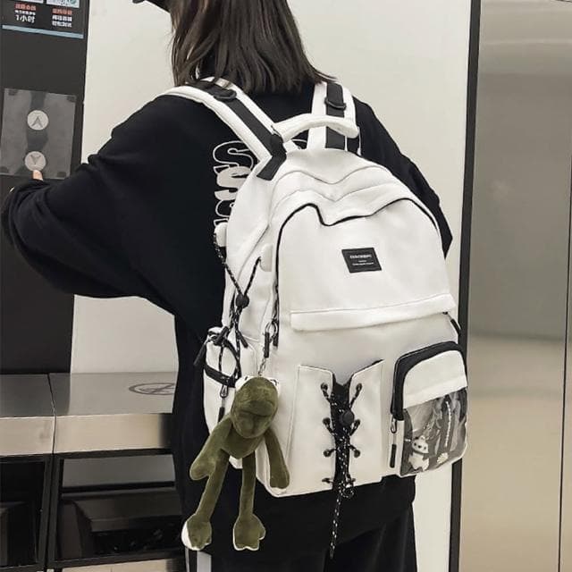 【LEESA】防水後背包\背包女\韓國後背包\旅行包\收納包\男生背包\電腦背包\筆電包\大學書包\情人節禮物