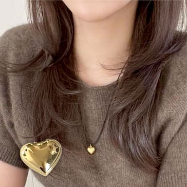 【LEESA】交換禮物\生日禮物\Y2K\女生項鍊\韓國項鍊\個性項鍊\ins項鍊\簡約項鍊\純銀項鍊\愛心項鍊