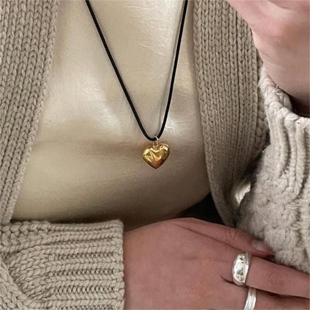 【LEESA】交換禮物\生日禮物\Y2K\女生項鍊\韓國項鍊\個性項鍊\ins項鍊\簡約項鍊\純銀項鍊\愛心項鍊