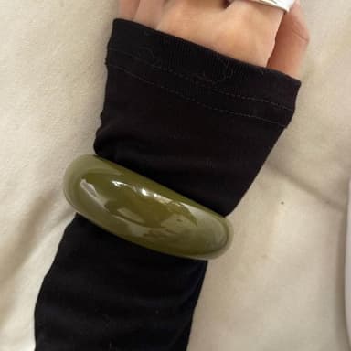 【LEESA】樹酯手鐲\生日禮物\手環\簡約\大圈口手鐲\閨密手鐲\禮物\交換禮物\小眾設計\時尚設計感\ins風\男女通用\