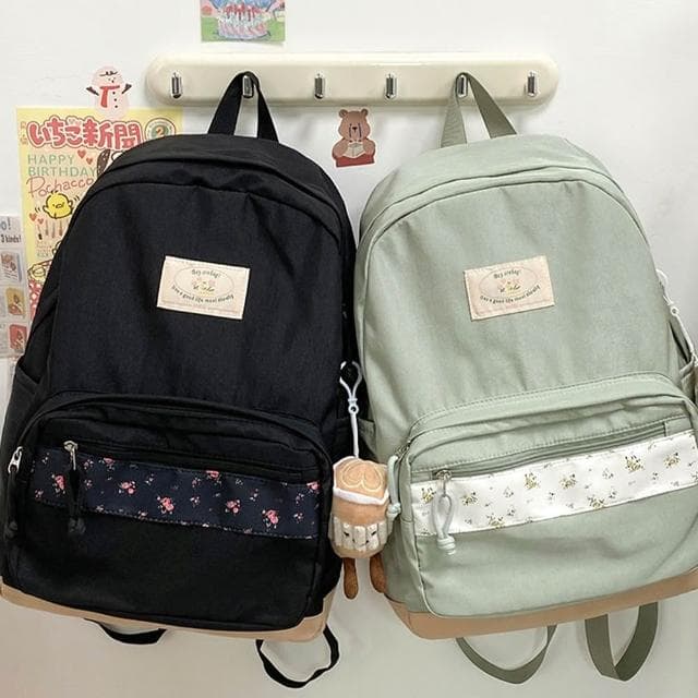 【LEESA】大容量後背包\藍色包包\後背包韓國\包包\後背包\生日禮物\女生實用\尼龍包包\書包\a4包包\電腦後背包\森林系
