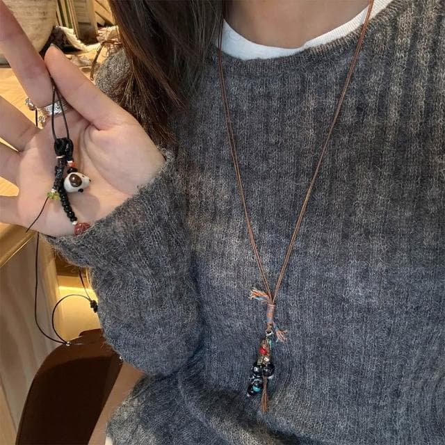 【LEESA】可愛項鍊\飾品\頸鍊\情侶項鍊\項鍊\百搭\小狗\小貓\禮物\女生項鍊\項鍊女鎖骨鍊\閨蜜項鍊\長項鍊\對鍊\