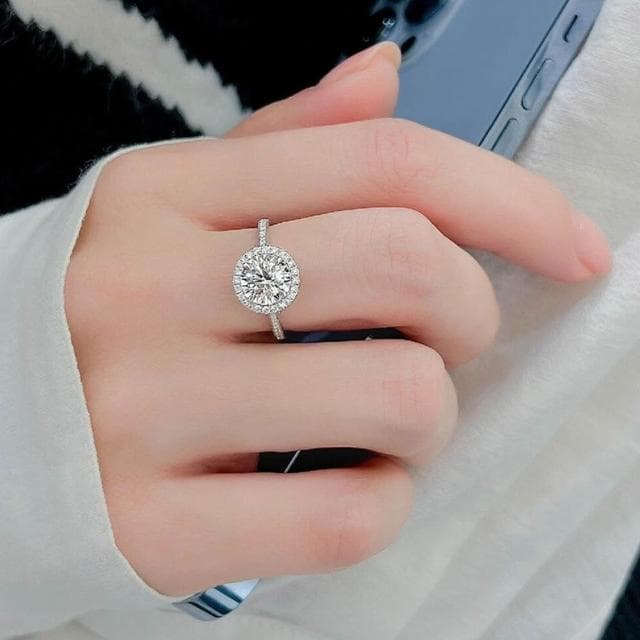 【LEESA】s925純銀\情侶戒指\飾品\銀飾\可調節\情侶對戒\男戒\女戒\情人節禮物\戒指\對戒\莫桑石\生日禮物