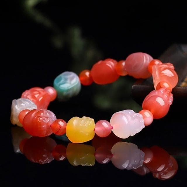 【LEESA】水晶手鍊\鹽源瑪瑙\貔貅手鍊\單圈手串\糖果手鍊\原石手串\多寶色手鍊\女生手鍊\手鍊\手串\手環\女生生日禮物