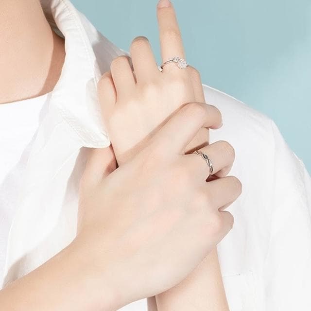 【LEESA】山茶花戒指\飾品\銀飾\純銀戒指\情侶戒指\戒指女\戒指男\S925純銀\小眾設計\簡約\戒指\對戒\情人節禮物