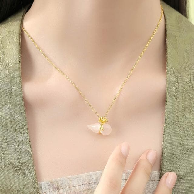 【LEESA】葫蘆吊飾\送閨蜜\生日禮物\女生項鍊\銀手鍊\小飾品\項鍊\925\純銀項鍊\女生飾品\保平安\葫蘆項鍊