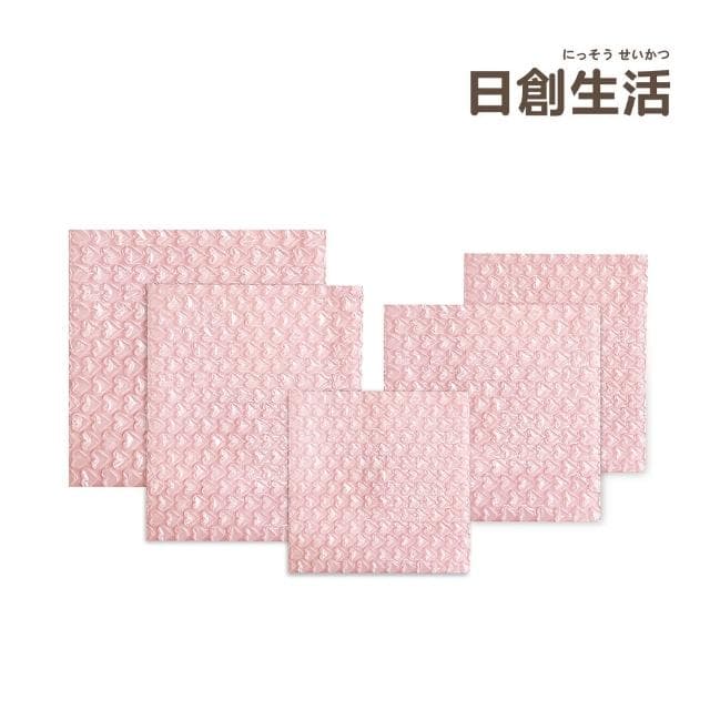 【日創生活】10入組-愛心氣泡袋 泡泡紙 氣泡袋 {可愛氣泡袋 包材 禮物袋 防震防摔 出貨包材 小卡打包 平口袋 包裝材料}