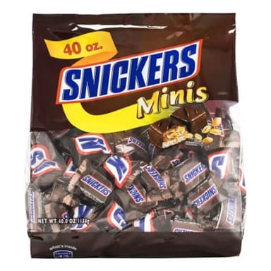 【Snickers 士力架】迷你花生巧克力隨手包 9公克*126條 花生 巧克力 可可 迷你巧克力