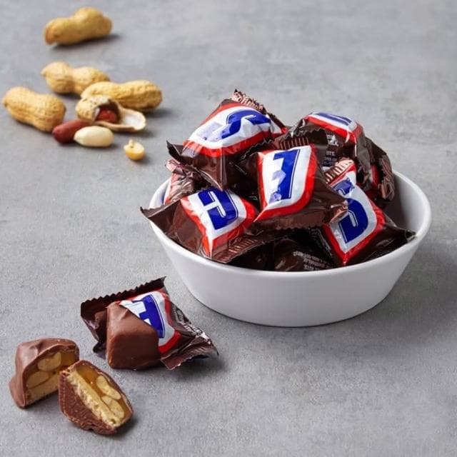 【Snickers 士力架】迷你花生巧克力隨手包 9公克*126條 花生 巧克力 可可 迷你巧克力