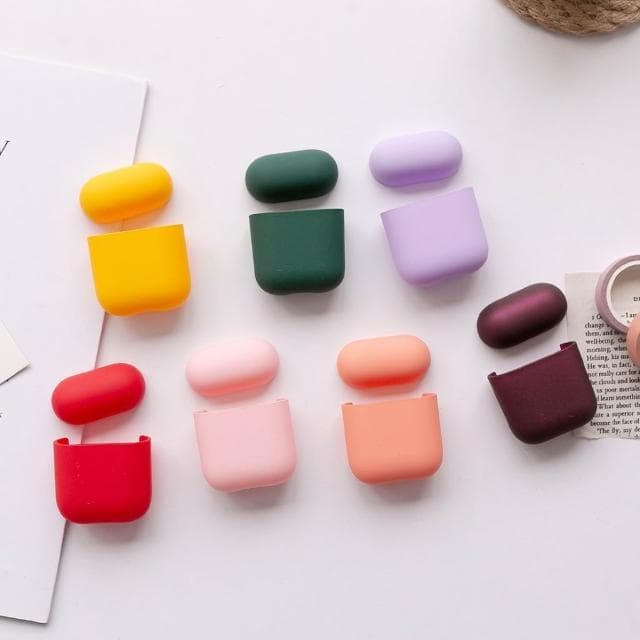 【MUMUSHOP】MUMU TM00276 基本款糖果色airpods保護套。1、2代/Pro 藍芽耳機殼 蘋果耳機殼 耳機套 無線耳機套
