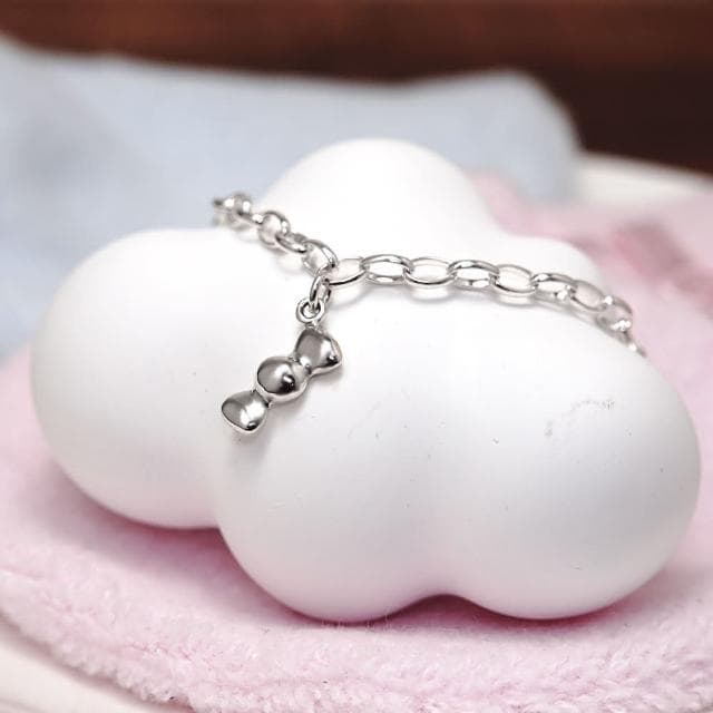 【ART64】純銀彌月禮盒組 寶寶手鍊 新生兒/滿月禮物推薦 蝴蝶結糖果 兒童銀飾