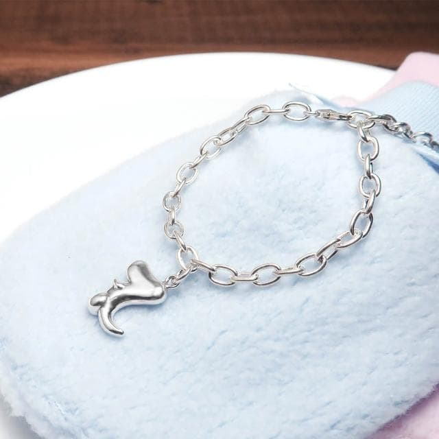 【ART64】純銀兒童手鍊/寶寶手鍊 生日/滿月/彌月禮物推薦 小恐龍造型 寬版