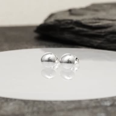 【ART64】圓環經典系列耳環 圓潤大款 925純銀 針式耳環 (女生 男生 中性耳環 )