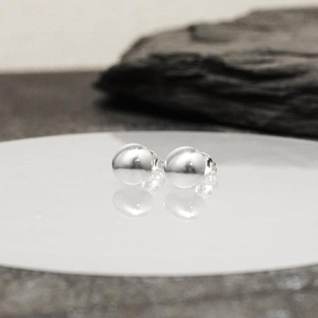 【ART64】圓環經典系列耳環 圓潤大款 925純銀 針式耳環 (女生 男生 中性耳環 )