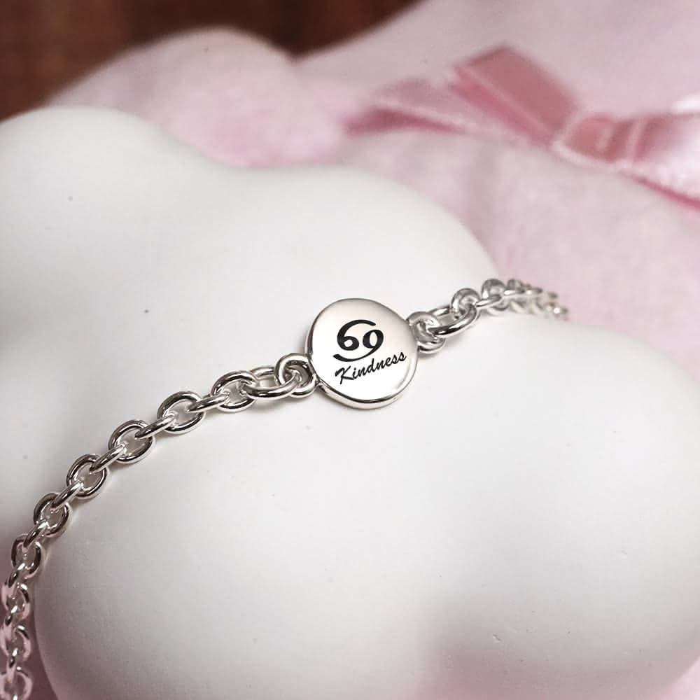 【ART64】925純銀 星座兒童手鍊 巨蟹座寶寶飾品 新生兒/彌月禮物推薦 親子銀飾