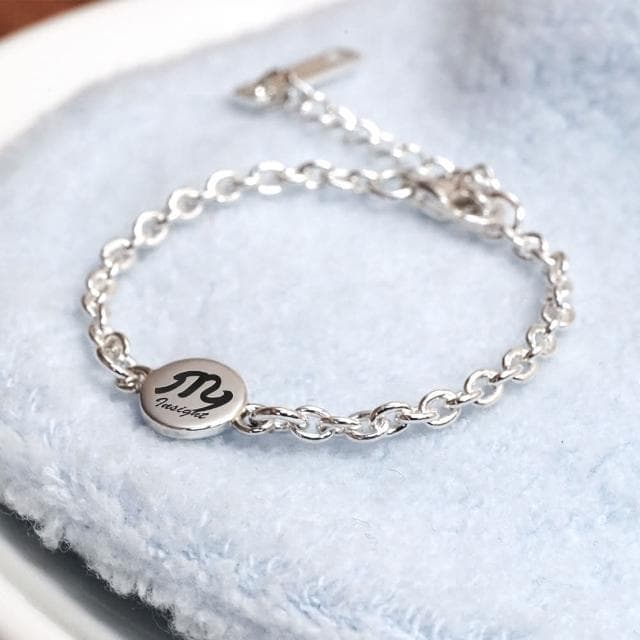 【ART64】925純銀 星座兒童手鍊 天蠍座寶寶飾品 新生兒/彌月禮物推薦 親子銀飾