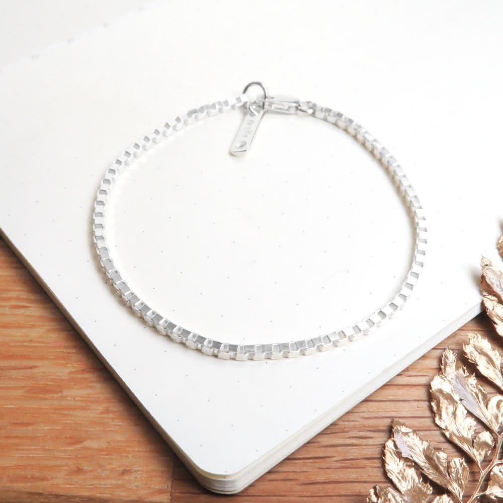 【ART64】純銀 細緻版 威尼斯手鍊 銀白款 1.8mm 925純銀手鍊 女生手鍊 男生手鍊