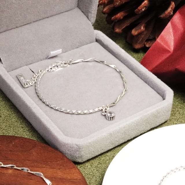 【ART64】純銀 天然石系列 半半手鍊 925純銀手鍊 女生手鍊 祝福禮物  女生禮物 情人節禮物 母親節禮物