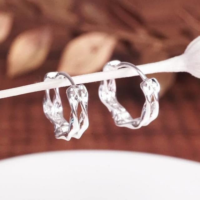【ART64】純銀 飛揚彩帶 易扣耳環 925純銀耳環 女生耳環 情人節禮物 母親節禮物