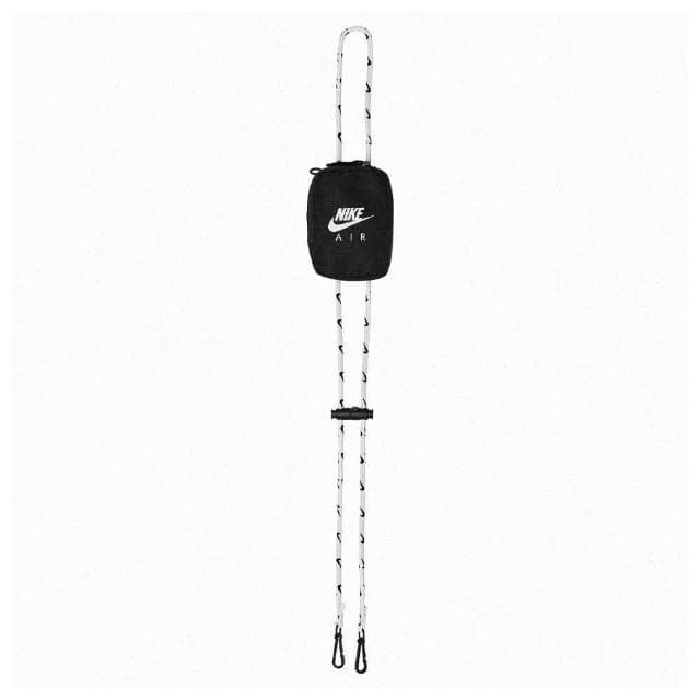 【NIKE 耐吉】POUCH AIR 黑色識別證帶包 貼身零錢包 斜肩包 小廢包 隨身包 頸掛小包 生日禮物(N1007479027OS)