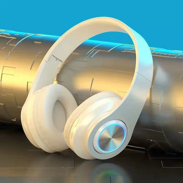 【D.studio】韓版發光無線頭帶式藍芽耳機可通話折疊插卡 藍牙耳機 無線耳機 頭戴耳機  BH3