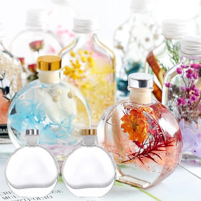 【咪咪購物】永生花浮游花瓶｜一入(花瓶 浮游花玻璃罐 擴香瓶 擴香罐 透明花瓶 透瓶花瓶 玻璃花瓶)