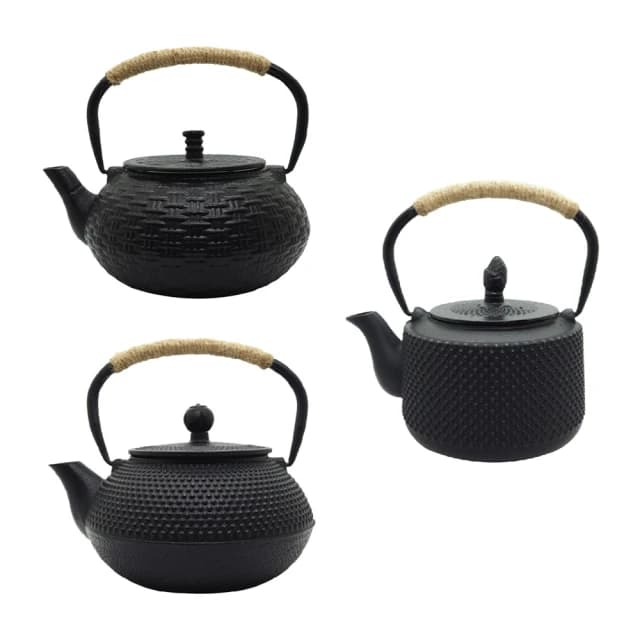 【廚Fun】DF34鑄鐵壺 雨傘鈕 850ml(鑄鐵壺 茶壺 茶具 泡茶壺 生鐵壺 日式鐵壺 日式煮茶壺 燒水壺 沖茶壺 老鐵壺)