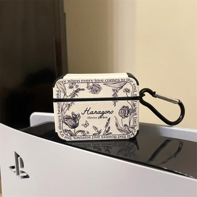 荔枝皮法式玫瑰 AirPods 4 保護套 1代 2代 3代 4代 Pro/Pro2 蘋果耳機套 耳機保護套 耳機殼 藍牙 藍芽耳機套 生日禮物