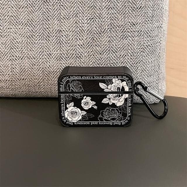 荔枝皮法式玫瑰 AirPods 4 保護套 1代 2代 3代 4代 Pro/Pro2 蘋果耳機套 耳機保護套 耳機殼 藍牙 藍芽耳機套 生日禮物