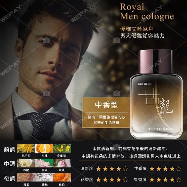 【wepay】古龍香水(男用香水 男生香水 男性香水 古龍水 隨身香水 約會香水 運動香水 男香 情人節禮物 交換禮物 聖誕禮物)