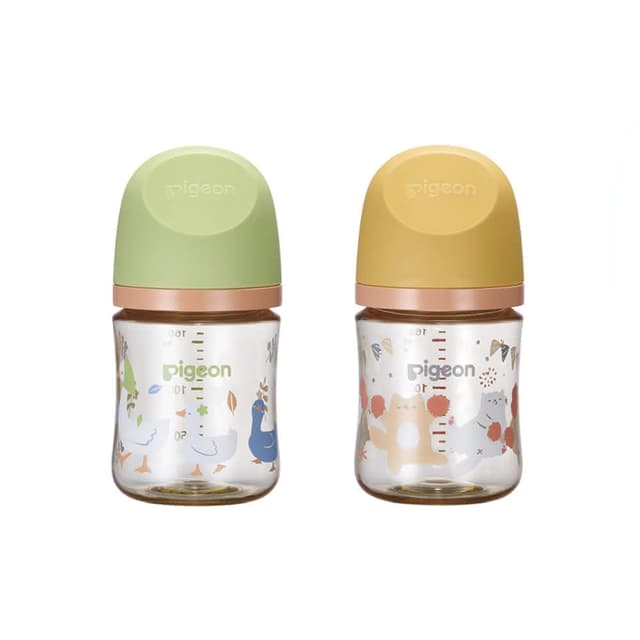 【Pigeon 貝親】第三代母乳實感寬口彩繪款PPSU奶瓶160ml(貝親奶瓶/寬口奶瓶/PPSU奶瓶；寶寶共和國)