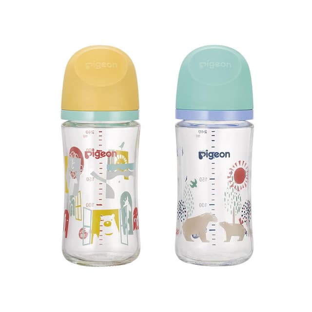 【Pigeon 貝親】第三代母乳實感玻璃奶瓶240ml(貝親奶瓶/寬口奶瓶/玻璃奶瓶；寶寶共和國)